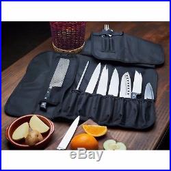 Knife Storage Bag Carrying Case Soft Roll Storage Chefs 14 Slots Shoulder Strap