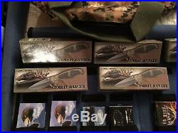 Knife Storage Case Folding Pouch 2 Carriers / Holders Camo Full of New Knives