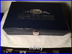 Knife Storage Case xx, Beauiful Knives Storage Case, Navy Blue With Tan Interior