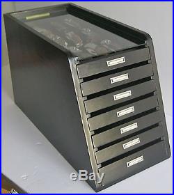 Knife Storage/Display Case Holder Cabinet with 6 Drawers KC01-BLA
