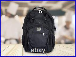 KnifePack Plus Robust Black Backpack with Cutlery Storage & Laptop Compartment