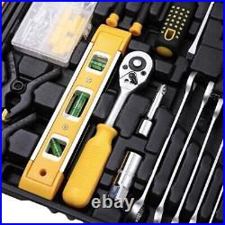 Ktaxon 198-Piece Tool Set, General Household Hand Tool Kit, Plastic Storage Case