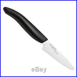 Kyocera Ceramic Knife Set (2) Black Handles In Storage Case