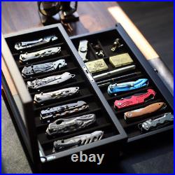 LUXURY Walnut Wood Knife Display Case Vintage Cabinet Wrist Watch Storage Box US LUXURY Walnut Wood Knife Display Case Vintage Cabinet Wrist Watch Storage Box US