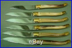 Laguiole Knife Set of 6 in Wood Storage Case 17L001