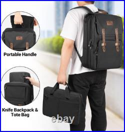 Large Chef Backpack & Knife Bag, Knife Backpack and Chef Bag with Lock Hole, Kni Large Chef Backpack & Knife Bag, Knife Backpack and Chef Bag with Lock Hole, Kni