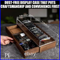 Large Pocket Knife Display Case for for 24 Knives Wooden Knife Collection Case Large Pocket Knife Display Case for for 24 Knives Wooden Knife Collection Case