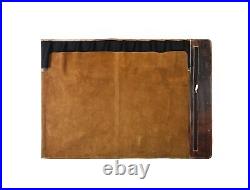 Leather Knife Roll Storage Bag, Elastic and Expandable 10 Pockets, Adjustable