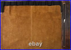 Leather Knife Roll Storage Bag, Elastic and Expandable 10 Pockets, Adjustable