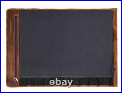 Leather Knife Roll Storage Bag, Elastic and Expandable 10 Pockets, Adjustable Leather Knife Roll Storage Bag, Elastic and Expandable 10 Pockets, Adjustable