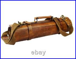 Leather Knife Roll Storage Bag, Elastic and Expandable 10 Pockets, Adjustable Leather Knife Roll Storage Bag, Elastic and Expandable 10 Pockets, Adjustable