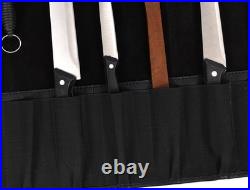 Leather Knife Roll Storage Bag, Elastic and Expandable 10 Pockets, Adjustable Leather Knife Roll Storage Bag, Elastic and Expandable 10 Pockets, Adjustable