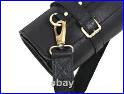 Leather Knife Roll Storage Bag, Elastic and Expandable 10 Pockets, Adjustable Leather Knife Roll Storage Bag, Elastic and Expandable 10 Pockets, Adjustable
