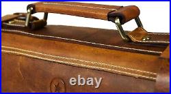 Leather Knife Roll Storage Bag, Elastic and Expandable 10 Pockets, Adjustable