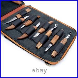 Leather Tool Bag for Knives Wood Carving Tool Holder Storage Case BeaverCraft Leather Tool Bag for Knives Wood Carving Tool Holder Storage Case BeaverCraft