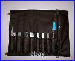 Leather knife roll Leather knife case Chef knife roll bag storage PERSONALIZED