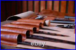 Leather knives roll High Quality, Chef knife roll, Custom knife case roll Leather knives roll High Quality, Chef knife roll, Custom knife case roll