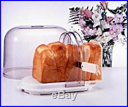 Loaf Bread Storage Case with Slice Guide Paniere METAL C-1097 Japan Tracking