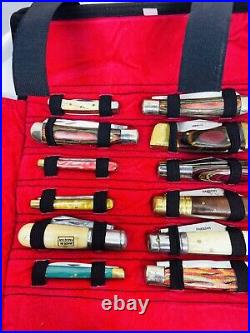 Lot Of (24) Pakistan Pocket Knives And Roll Up Storage Bag
