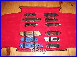 Lot of (12) Knives (New & Used) With Vintage Storage Case