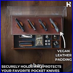 Luxury Pocket Knife Display Case for 6-10 Knives The Knife Deck Pro Premium