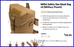 MIRA Safety Military Pouch For Gas Mask Storage Carry Bag NEW Throwing Knives MIRA Safety Military Pouch For Gas Mask Storage Carry Bag NEW Throwing Knives