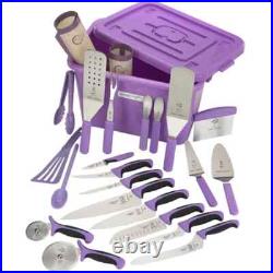 Mercer Culinary M33065 Purple Allergen-Free Storage Tote and Utensils Kit Mercer Culinary M33065 Purple Allergen-Free Storage Tote and Utensils Kit