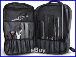 Messermeister 12 Pocket Chef's Backpack/Knife Storage Case Gray
