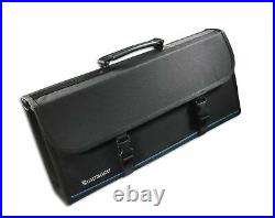 Messermeister 17-Pocket Knife Case with Large Storage Pocket, Luggage Grade a