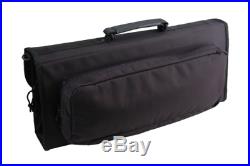 Messermeister 17-Pocket Knife Case with Large Storage Pocket, Luggage Grade and