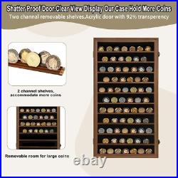 Military Challenge Coin Display Case Lockable Cabinet Rack Shadow Box with Re Military Challenge Coin Display Case Lockable Cabinet Rack Shadow Box with Re