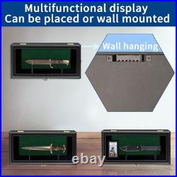 Modern Black Wood Knife Cabinet Display and Protect EDC and Tactical Knives Modern Black Wood Knife Cabinet Display and Protect EDC and Tactical Knives