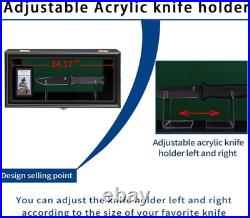 Modern Black Wood Knife Cabinet Display and Protect EDC and Tactical Knives Modern Black Wood Knife Cabinet Display and Protect EDC and Tactical Knives