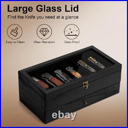 Multi-Functional Knife Display Box with Velvet Lining for Honorable Collections