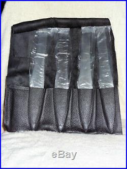 NEW Set of 4 Bulls Eye 12 Throwing Knives with Leather Storage Case