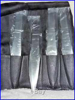 NEW Set of 4 Bulls Eye 12 Throwing Knives with Leather Storage Case