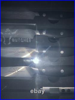 NEW Trusted Butcher Kitchen Knife Set 6pc Knives with Storage Case