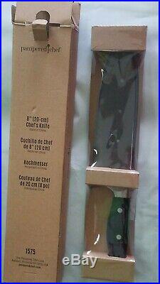 NEW in Box Pampered Chef #1575 Chef's Knife 8 with Storage Case $89