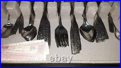 National Stainless Korea 60 Piece Set Knives Forks Spoons In Storage Case
