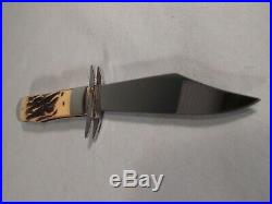 Near Mint 2002 Case XX 6.5111 1/2l Ss Cheetah Bone Stag Knife With Storage Box
