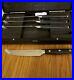 Never-Used-Pampered-Chef-Serrated-Tips-Steak-Knife-Set-In-Wooden-Storage-Case-01-ay