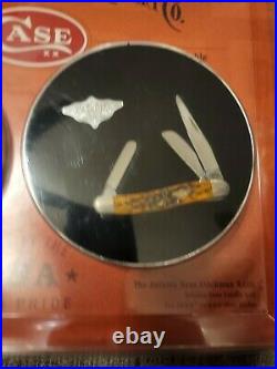 New 2002 CASE XX 6318, THE AUTUMN BONE STOCKMAN KNIFE, IN STORE PACKAGING #CG365