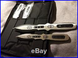 New Colt 4Pc Throwing Knife Set w Deluxe Storage Case Retail 133.95 Discontinued