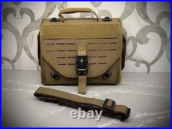 New Marfione Knife Storage Case / Bag. Coyote Tan w Strap. Authentic (Microtech)