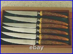 NewithOther Rare Sheffield England Stainless Steel 9-Pc Carving Knife Fork Set