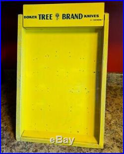 OLD GENERAL STORE BOKER TREE BRAND KNIVES DISPLAY CASE Vintage 1960S-70S