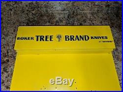 OLD GENERAL STORE BOKER TREE BRAND KNIVES DISPLAY CASE Vintage 1960S-70S