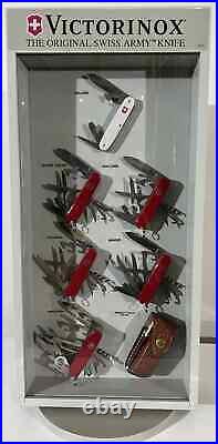 Old Rare Vintage Victorinox Swiss Army Knife Limited Rotating Store Display Case