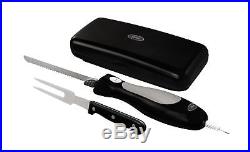 Oster FPSTEK2803B Electric Knife with Carving Fork and Storage Case NO TAX