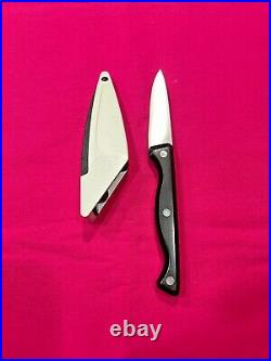 PAMPERED CHEF Knives with BONUS Self Sharpening Storage Cases SET